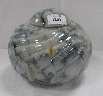 Lot 1261 - Anita Harris Stoneware Trial Round Fossil Pot...