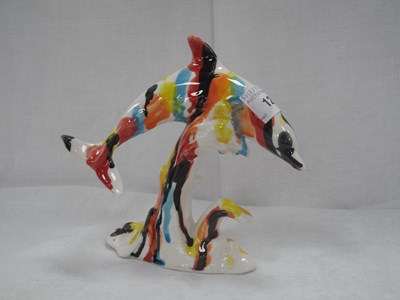 Lot 1290 - Anita Harris Splash Drip Glaze Figure of a...