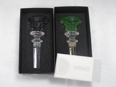 Lot 1231 - Rosenthal Versace Crystal Glass Bottle Stopper,...