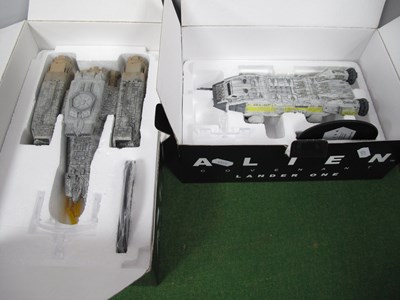 Lot 581 - Two Boxed Eaglemoss Alien Resin Space Ship...