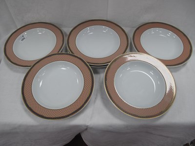 Lot 1252 - Rosenthal 'Russian Dream' Versace Soup Plates,...