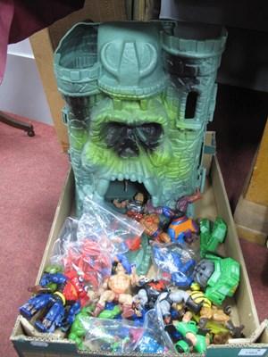 Lot 1383 - Circa 1980s He-Man figures and Castle...