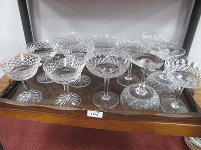 Lot 1172 - Six Waterford 'Alana' Pattern Champagne Coupe...