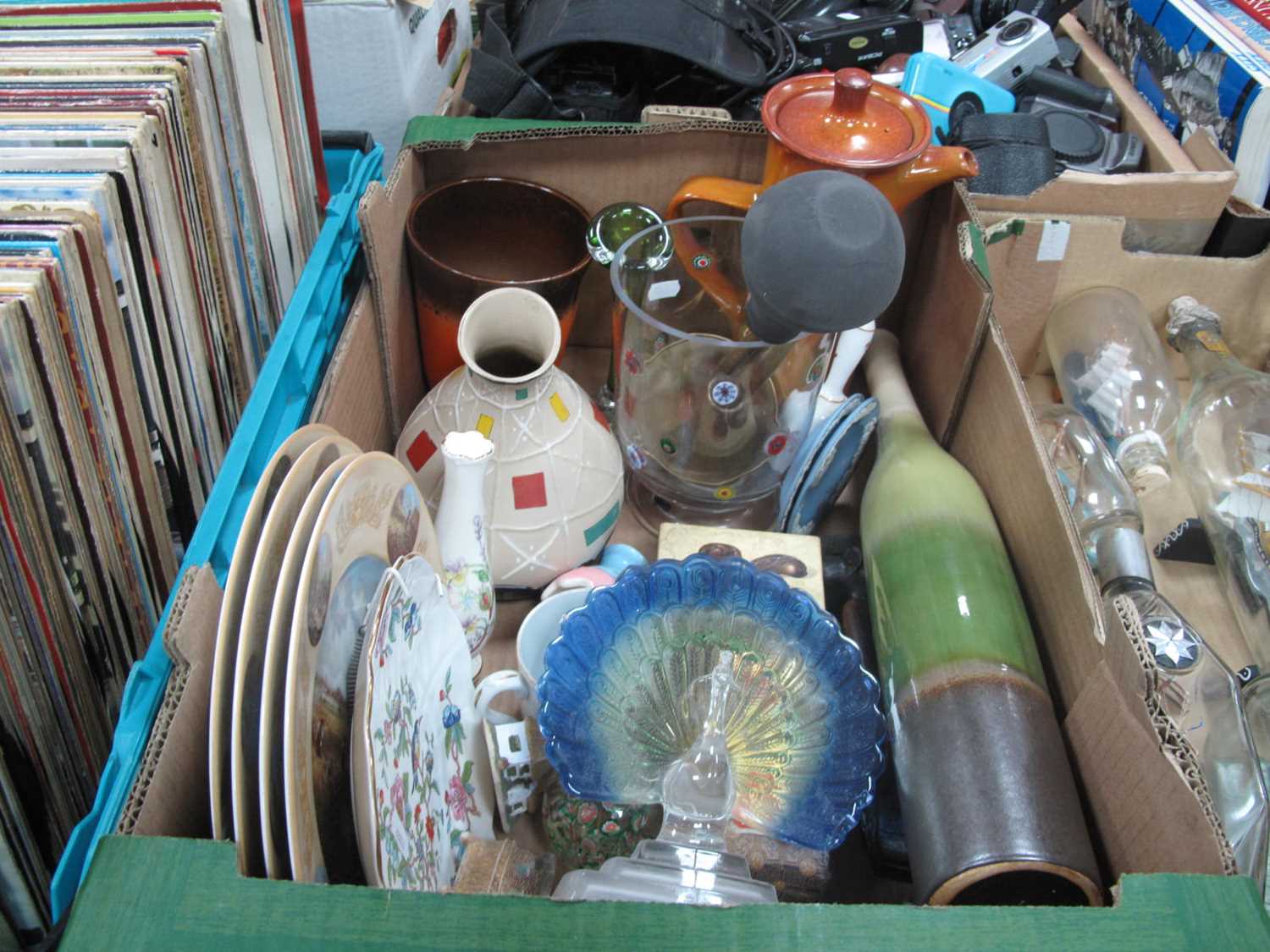 Lot 1107 - Seltmann display plates, Aynsley, glass...