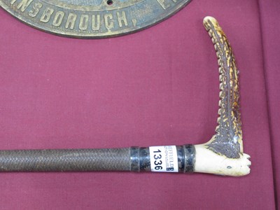 Lot 1336 - Early XX century riding crop (I Swain London)...