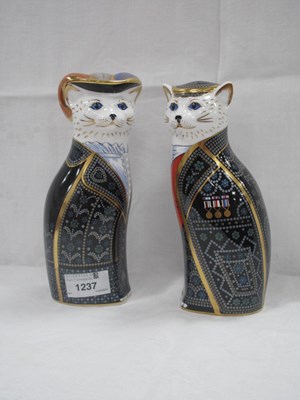 Lot 1237 - Royal Crown Derby Royal Cats, Pearly King,...