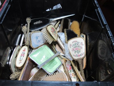 Lot 1127 - Ladies Vanity Mirrors and Brushes, including...