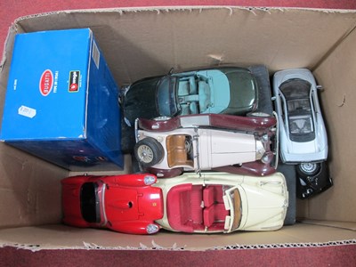 Lot 381 - Nine Diecast Model Cars by Burago, Maisto,...