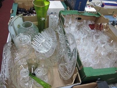 Lot 1119 - Glassware to include vases, photo frames,...