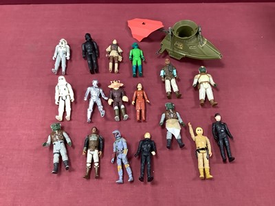 Lot 633 - Sixteen Original Star Wars Trilogy Plastic...