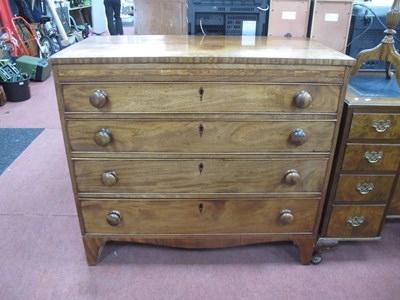 Lot 1615 - Early XIX Century Mahogany Chest of Drawers,...