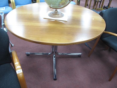 Lot 1628 - Labofa Style, cherrywood circular table on a...