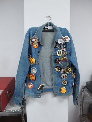 Lot 664 - Elvis Presley Demin Jacket, adorned with...