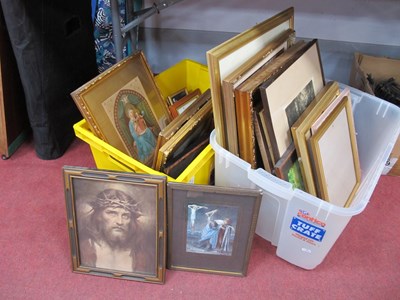 Lot 1156 - Quantity of prints, artwork, picture frames. 2...