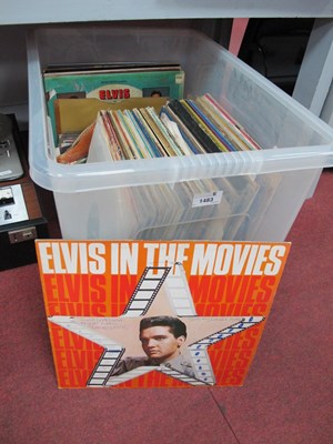 Lot 1483 - Elvis Presley Interest, a quantity of LPs and...