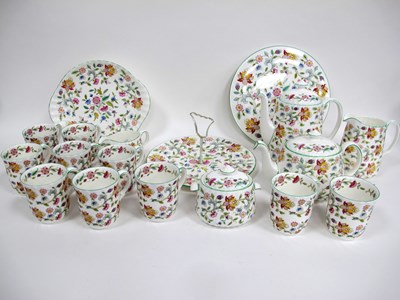 Lot 1137 - A Minton 'Haddon Hall' Pattern Porcelain Part...