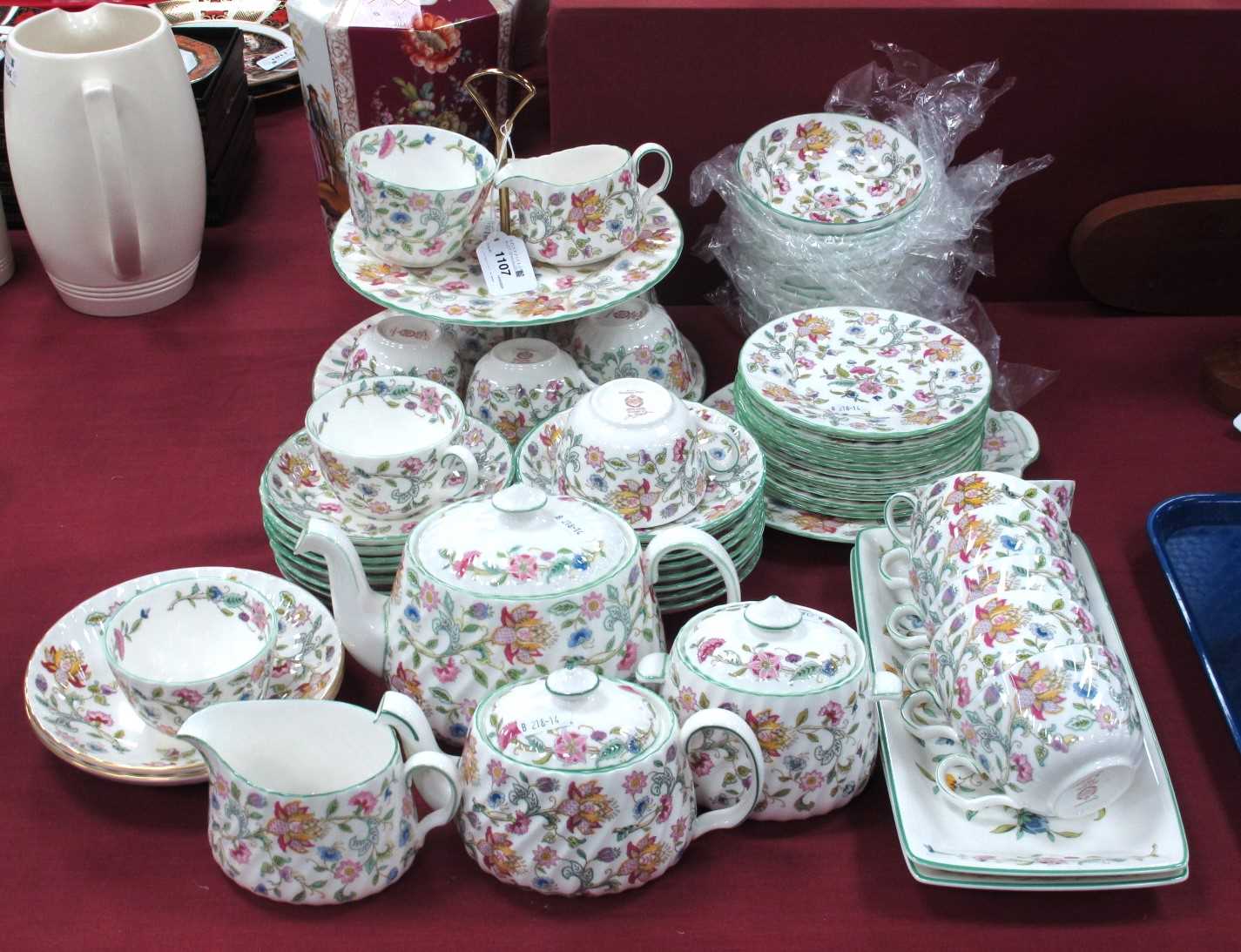 Lot 1107 - A Minton 'Haddon Hall' Pattern Porcelain