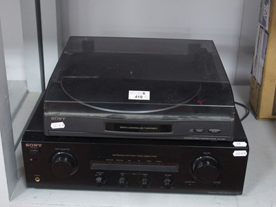 Lot 419 - Sony TA-FE370 Integrated Stereo Amplifier,...