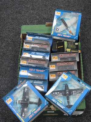 Lot 781 - Sixteen Boxed Plastic Miltary Model Aircraft...