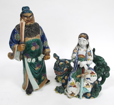 Lot 1192 - An Early XX Century Japanese Pottery Figure of...