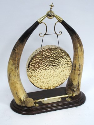 Lot 1317 - An Early XX Century Dinner Gong, the horn...