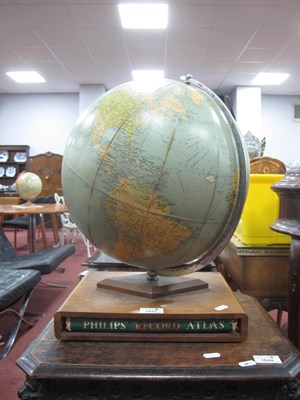 Lot 1631 - Phillips Challenge Globe, with chrome meridian...