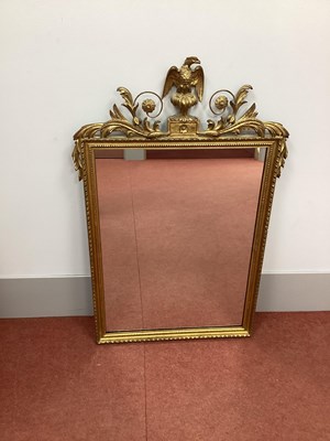 Lot 1459 - An XVIII Century Style Gilded Mirror, the top...