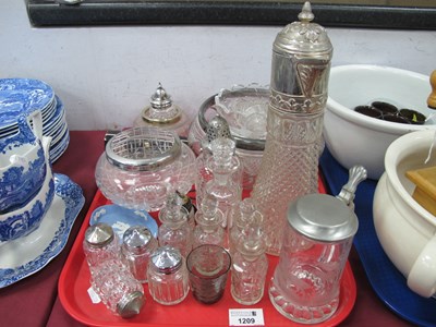 Lot 1209 - Claret Jug, condiment, bottles, other...