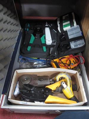 Lot 1097 - Clarke Digital Multimeter, crimping tools,...