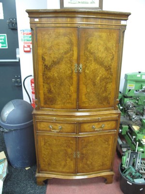 Lot 1572 - XX Century Walnut Cabinet, with twin...