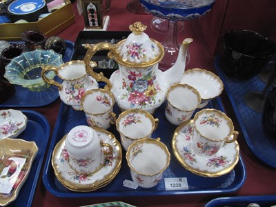 Lot 1228 - Hammersley Lady Patricia Coffee Service, of...