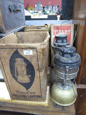 Lot 1577 - Tilley Lamps, in original boxes, Vapourlux...