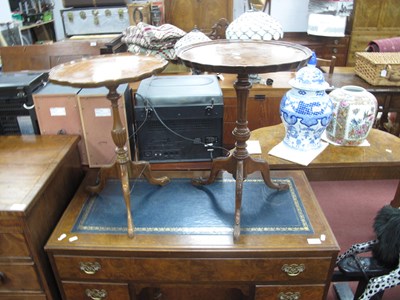 Lot 1617 - Walnut Wine Table; together with one other...