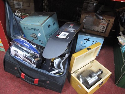 Lot 1092 - Index Fixtures, Chuck, GTR Monkey, oil filter...