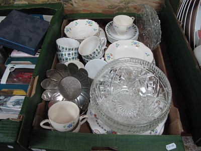 Lot 1011 - Moulded Glass Bowls, Empire ware, part tea...