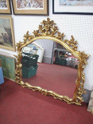 Lot 1550 - XIX Century Stye Gilt Over Mantel, decorated...