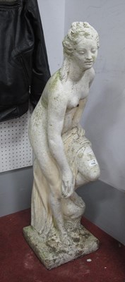 Lot 1566 - Reconstituted Stone Garden Figure, of a semi...