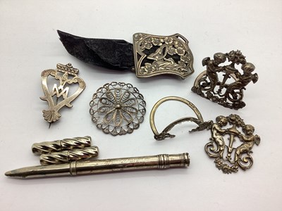 Lot 153 - A Pair of Hallmarked Silver Art Nouveau Style...