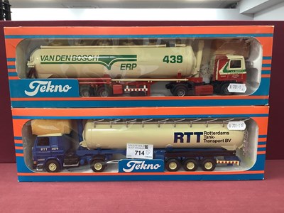 Lot 714 - Two Tekno (Holland) 1:50th Scale Diecast Model...