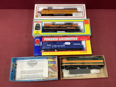 Lot 748 - Four 'HO' Gauge U.S.A Outline Boxed Diesel...