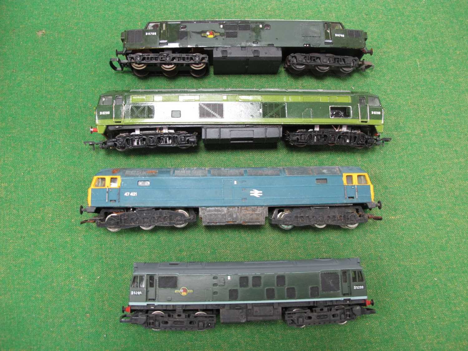 Lot 621 - Four 'OO; Gauge/4mm Unboxed Diesel Locomotives,...