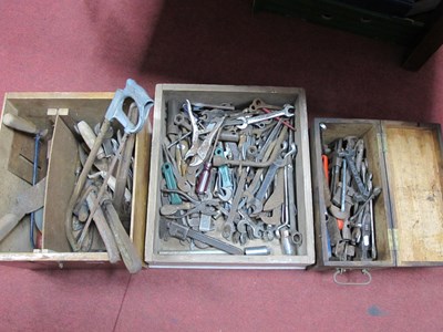 Lot 1130 - Tools - spanners, wrenches, saws, many others:-...