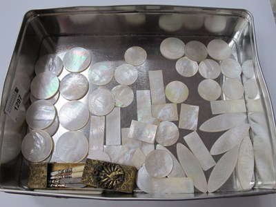 Lot 1297 - Oriental Mother of Pearl Gaming Counters...