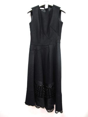 Lot 1401 - Prada; A Black Felted Wool Sleeveless Dress,...