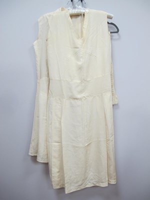 Lot 1399 - Two Circa 1920's Cream Silk Tennis Dresses,...