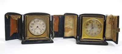 Lot 1384 - A Zenith Gilt Metal Eight-Day Travelling Clock,...