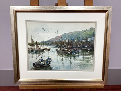 Lot 1222 - HENRY MEYNELL RHEAM (1859-1920) Fishing Boats...