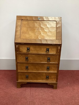 Lot 1518 - Alan 'Acornman' Grainger Small Oak Bureau,...