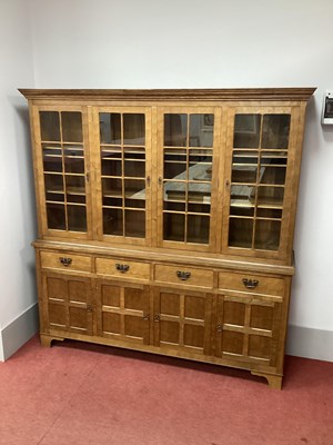 Lot 1470 - Alan 'Acornman' Grainger Oak Bookcase, with...