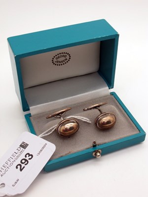 Lot 293 - Georg Jensen; A Pair of Cufflinks, designed by...